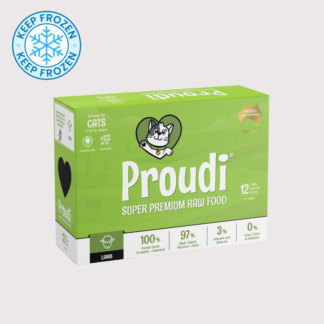 PROUDI 急凍生肉貓糧|羊肉配方 (90g x 12)