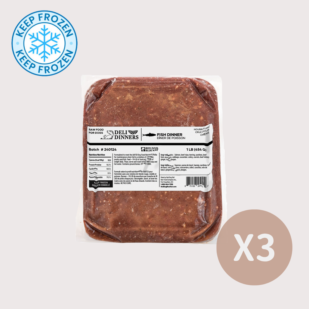 RDBK DELI DINNERS 急凍生肉狗糧|Fish 魚