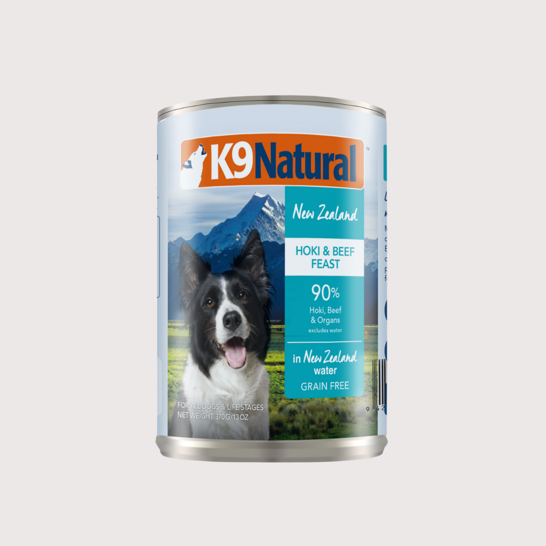 K9 Natural 牛肉 & 藍尖尾鱈魚主食罐|犬用