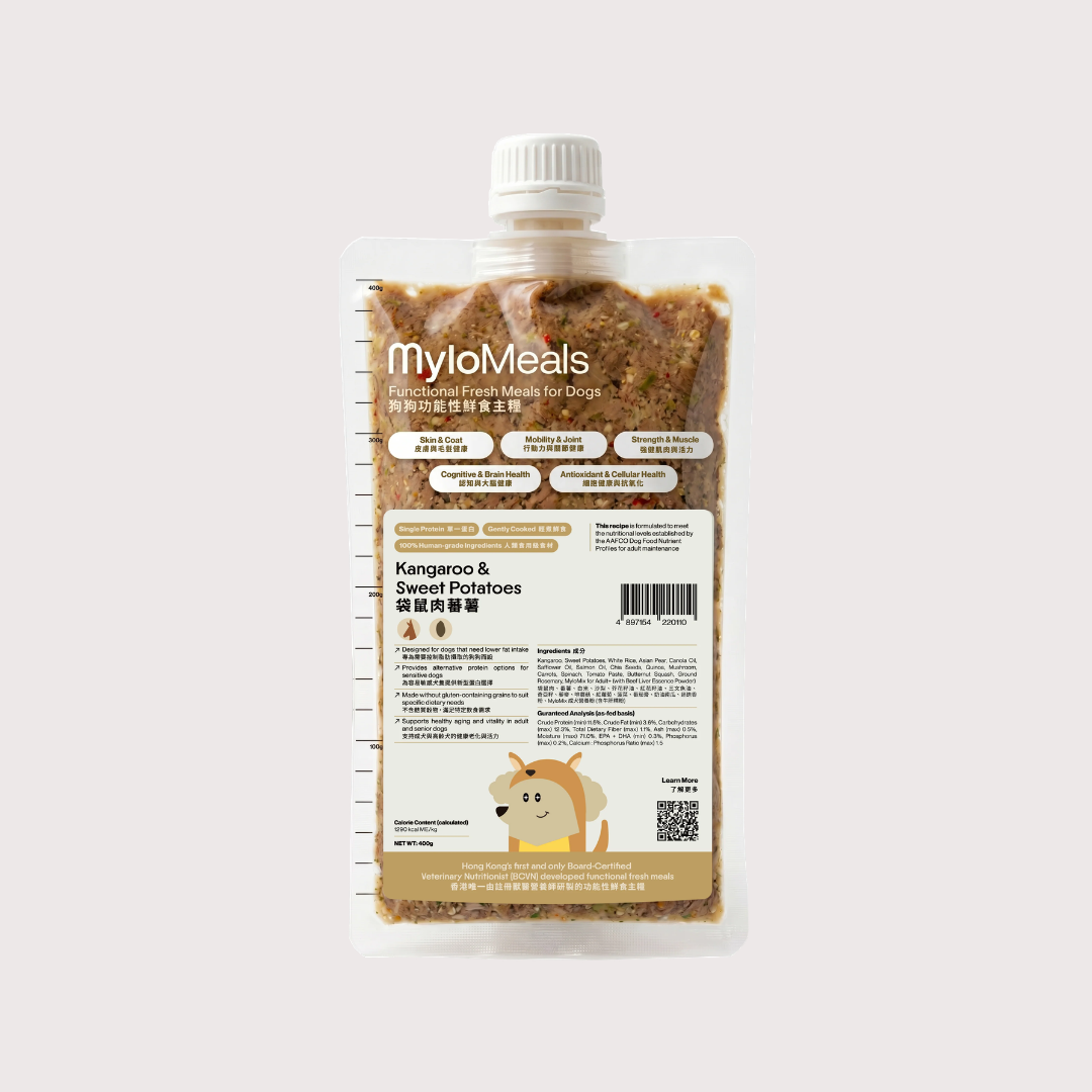 MyloMeals 急凍輕煮鮮食狗糧｜Kangaroo & Sweet Potatoes 袋鼠肉番薯