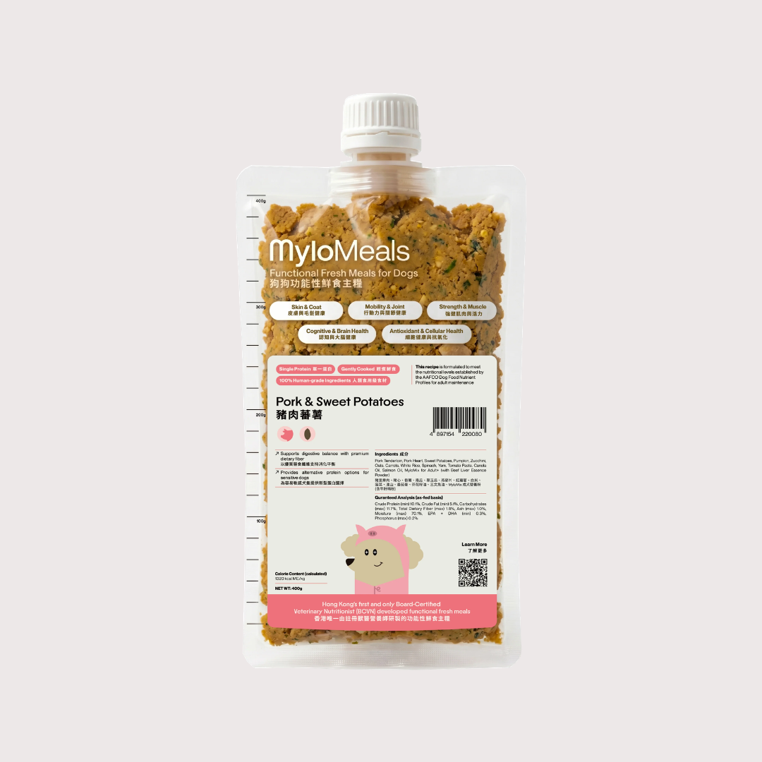 MyloMeals 急凍輕煮鮮食狗糧｜Pork & Sweet Potatoes 豬肉番薯