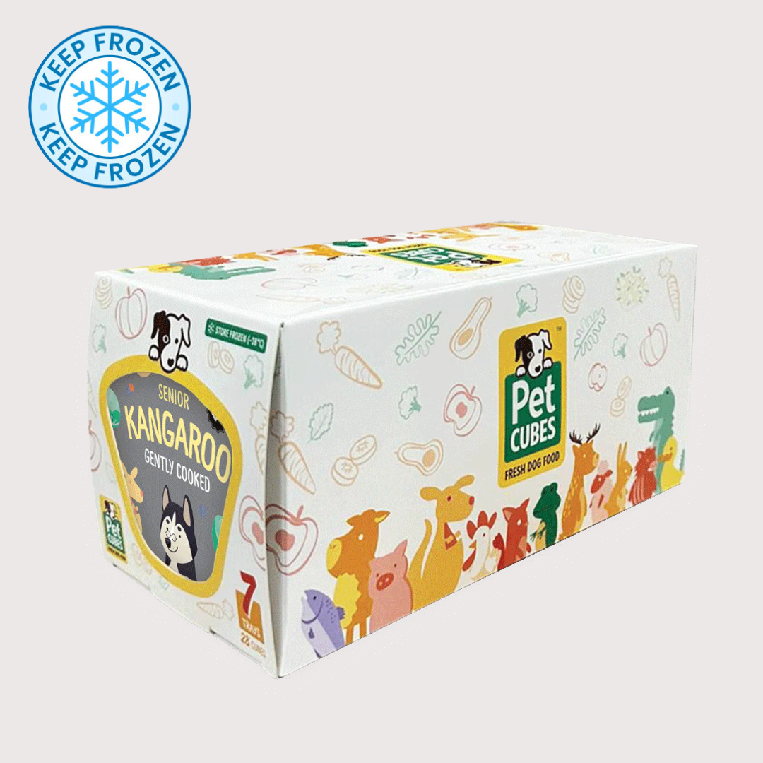 PetCubes 急凍輕煮鮮食老狗糧｜Kangaroo 袋鼠【Allergy & Gut Care】