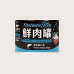 汪喵星球 貓咪 FANTASTIC 98% 鮮肉無膠主食罐｜ 鱈魚蝦仁餐