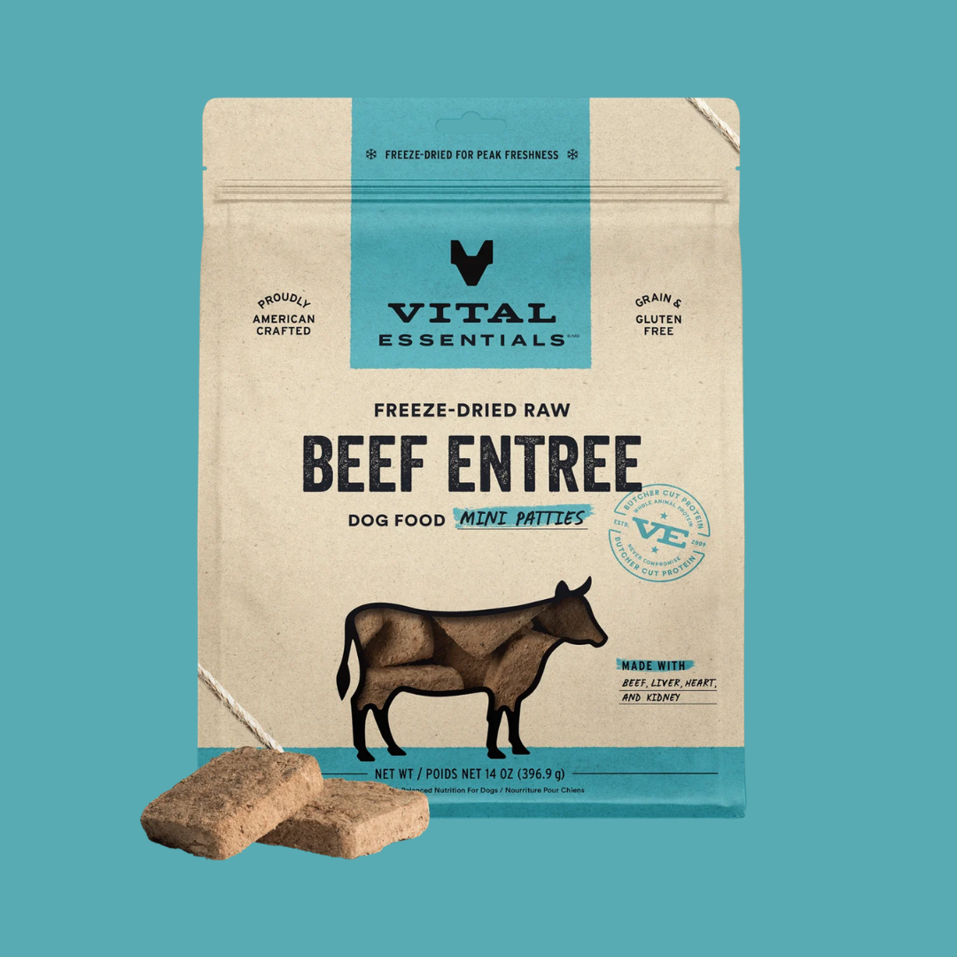 Vital Essentials 凍乾生肉狗糧｜迷你肉餅｜牛肉