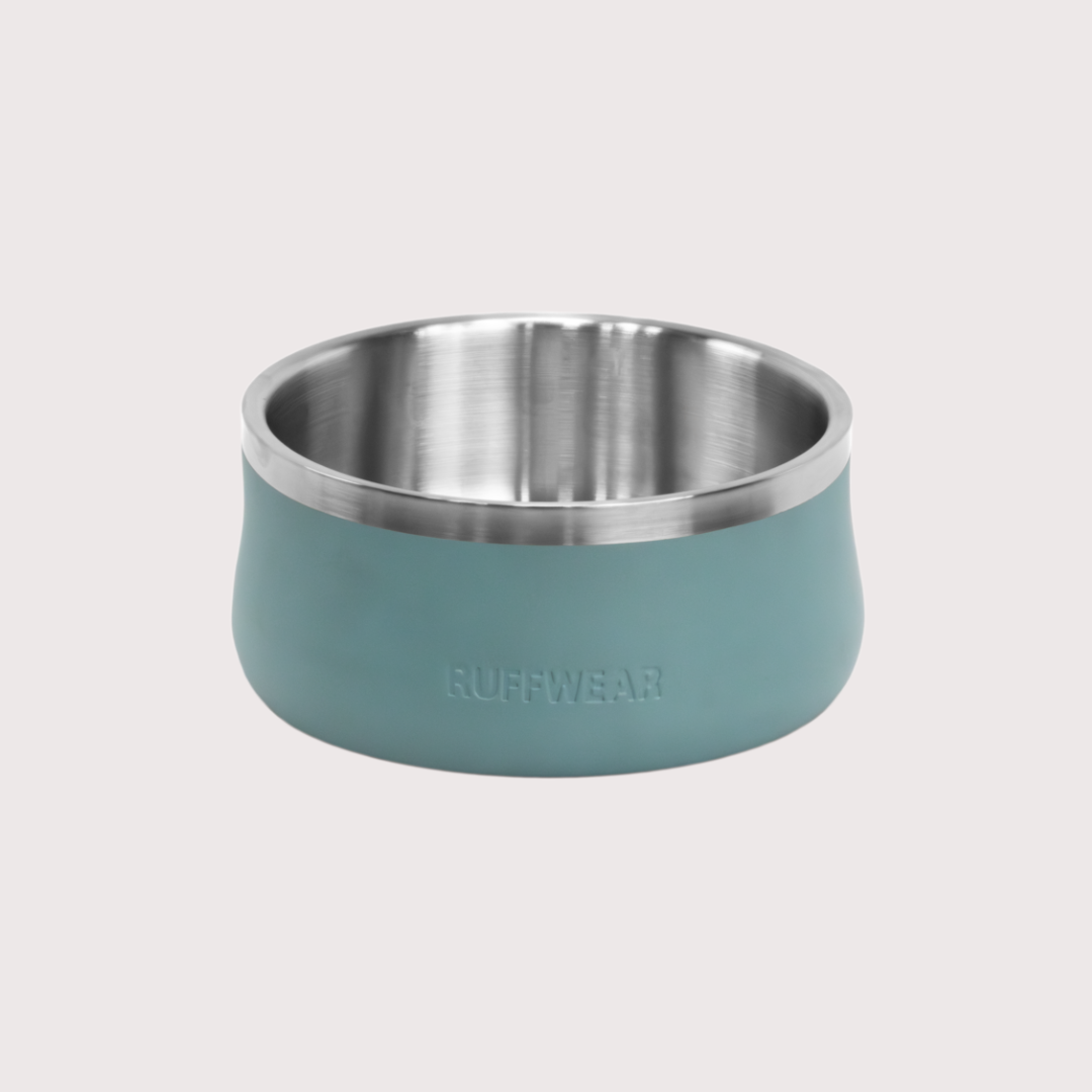 Ruffwear Basecamp™ Dog Bowl 營地碗｜RIVER ROCK GREEN 河岩綠