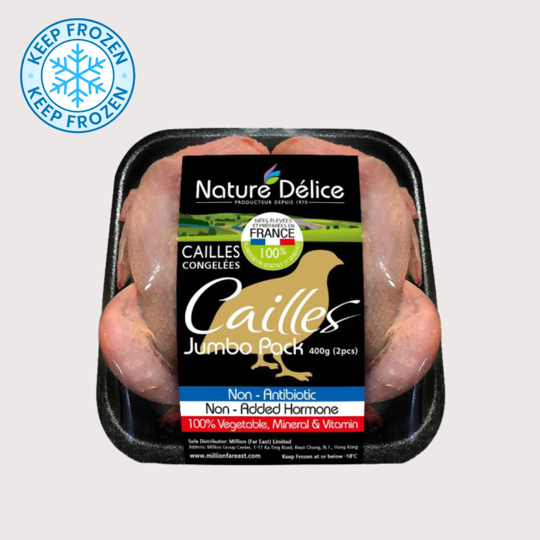 Cailles 法國無激素原隻鵪鶉 (孖裝) 400g