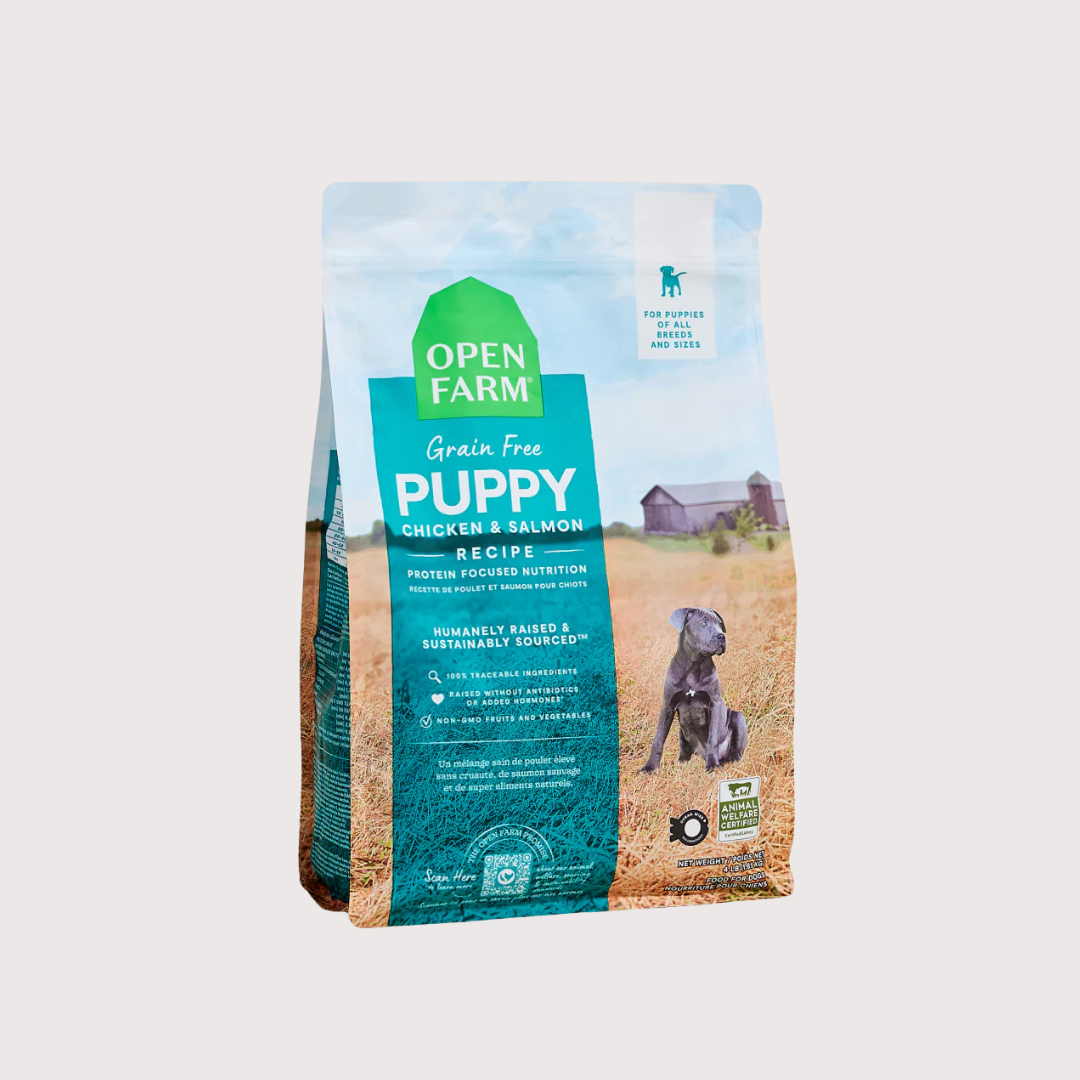 Open Farm 無穀物幼犬糧｜野生三文魚走地雞配方 (4lb, 11lb, 22lb)