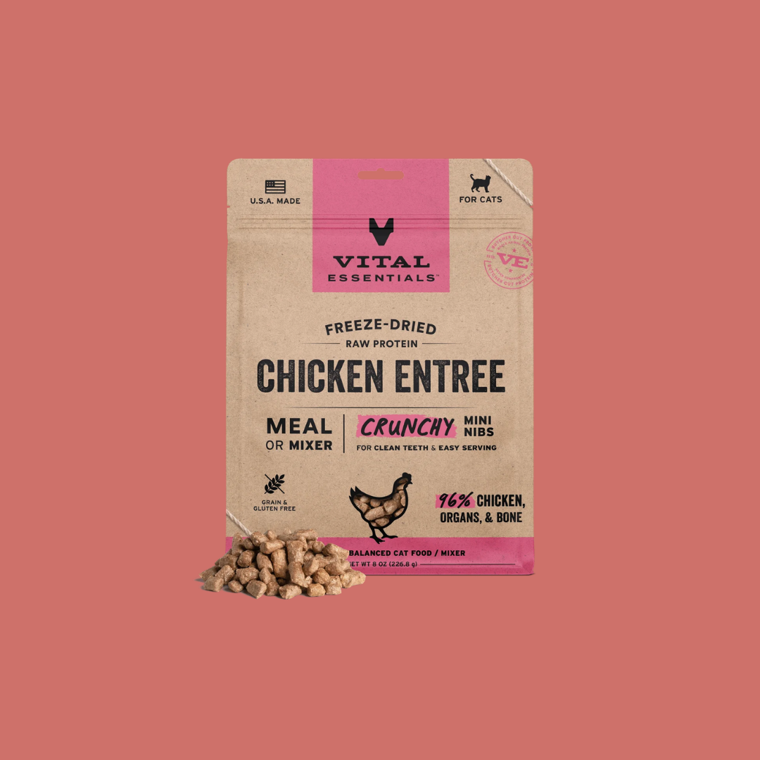 Vital Essentials 凍乾生肉貓糧｜迷你肉粒｜雞肉