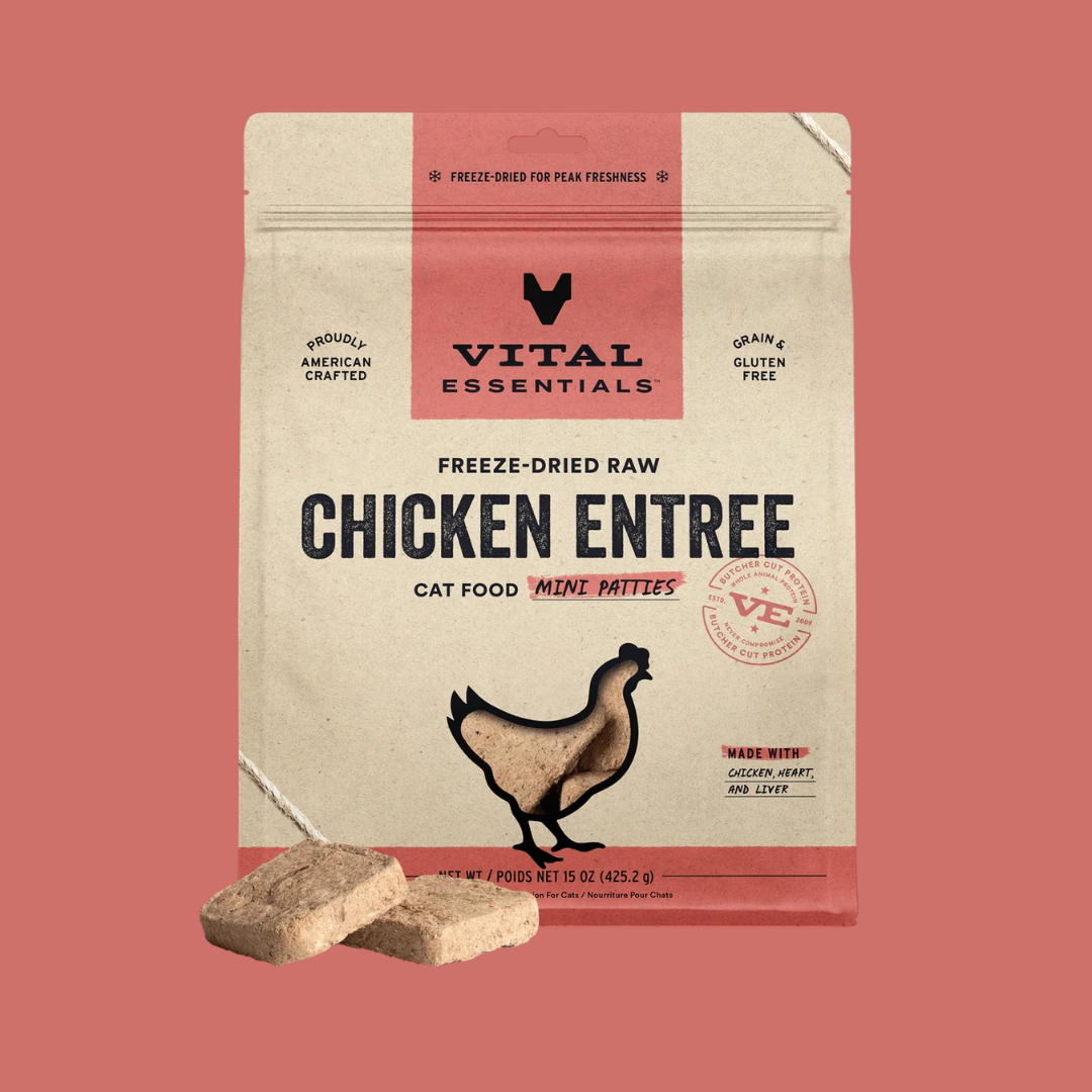 Vital Essentials 凍乾生肉貓糧｜迷你肉餅｜雞肉