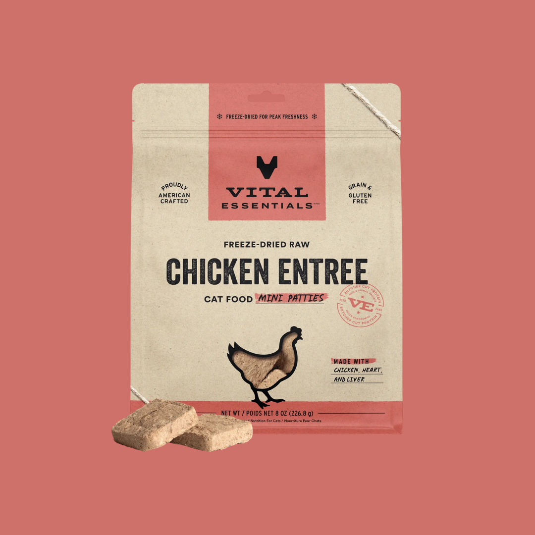 Vital Essentials 凍乾生肉貓糧｜迷你肉餅｜雞肉