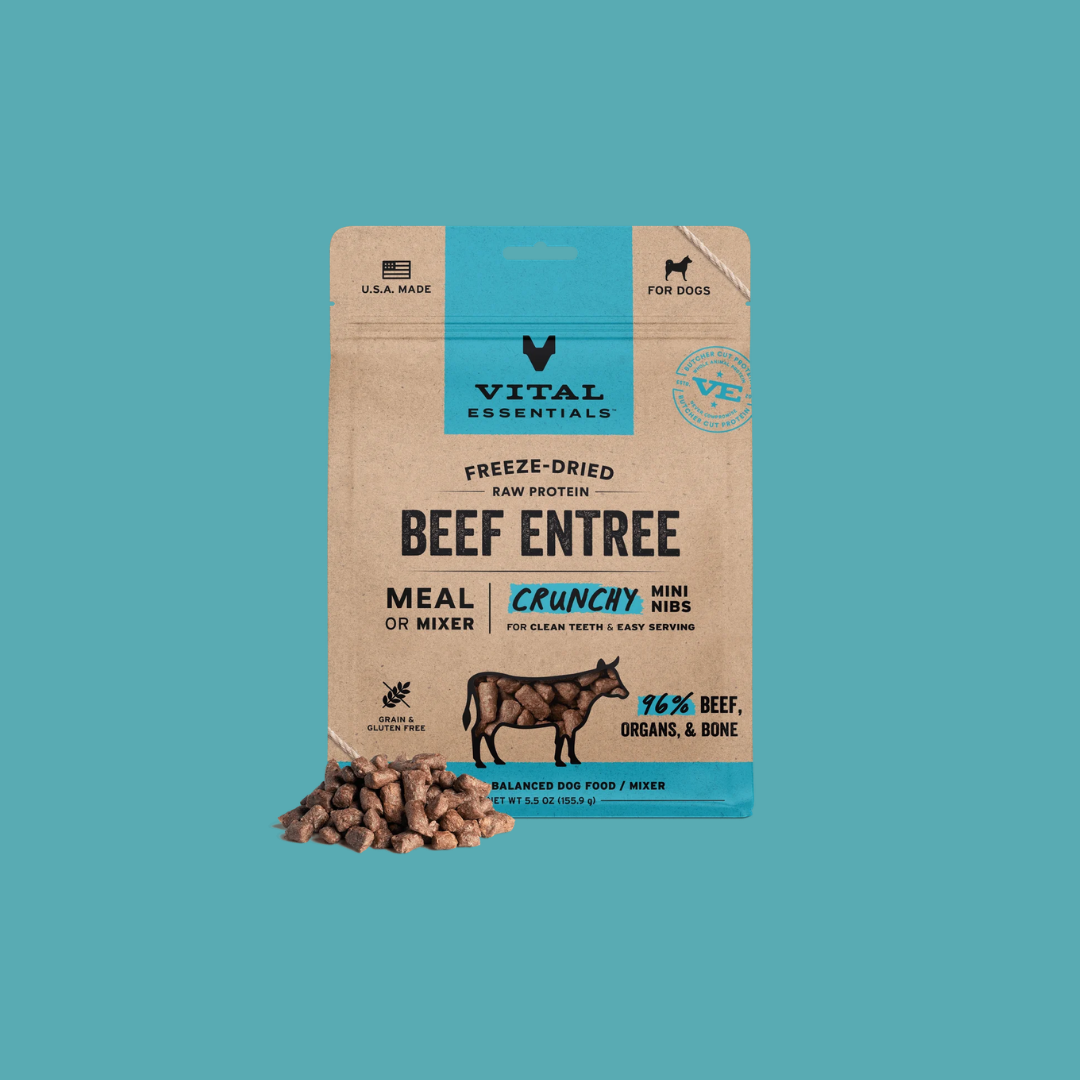 Vital Essentials 凍乾生肉狗糧｜迷你肉粒｜牛肉