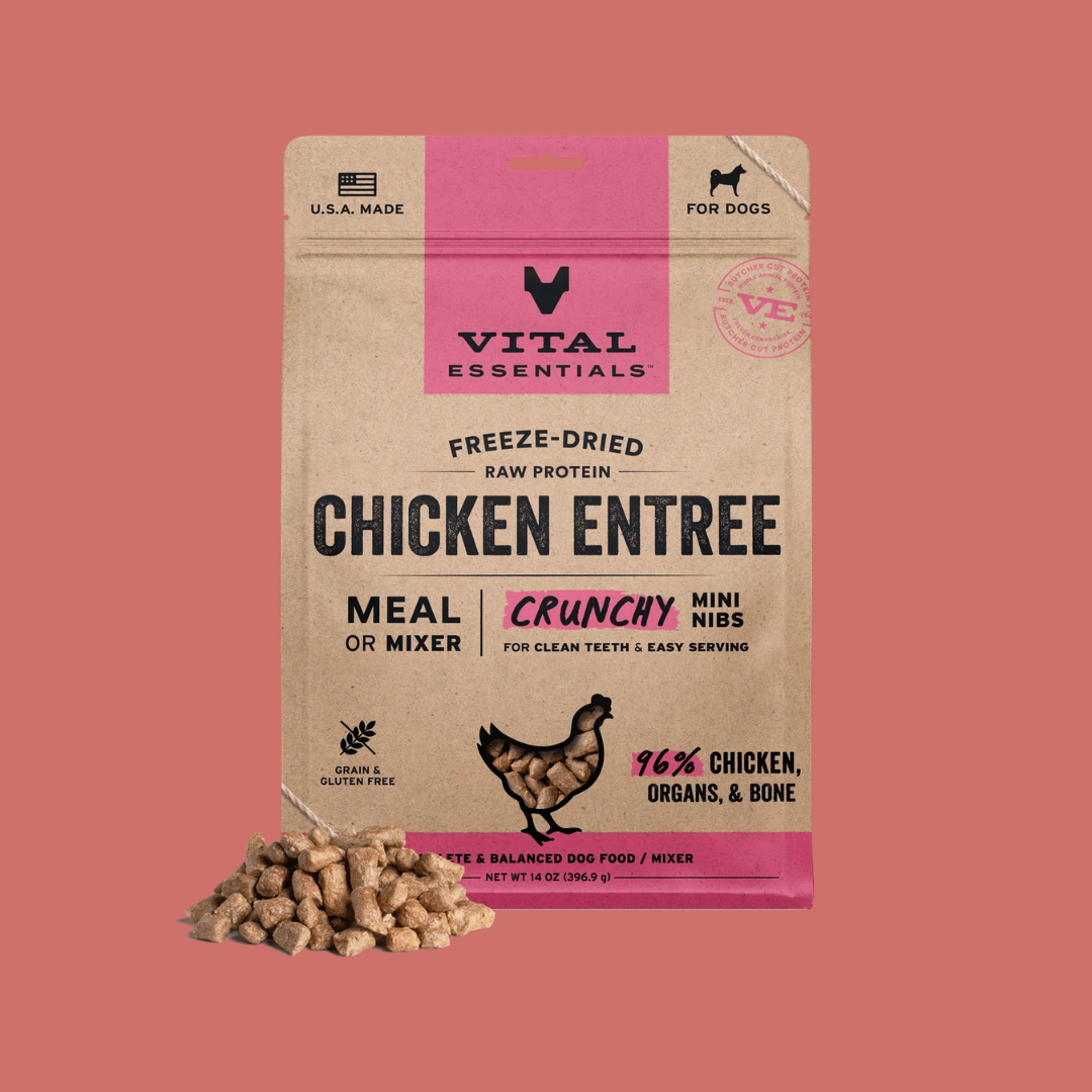 Vital Essentials 凍乾生肉狗糧｜迷你肉粒｜雞肉