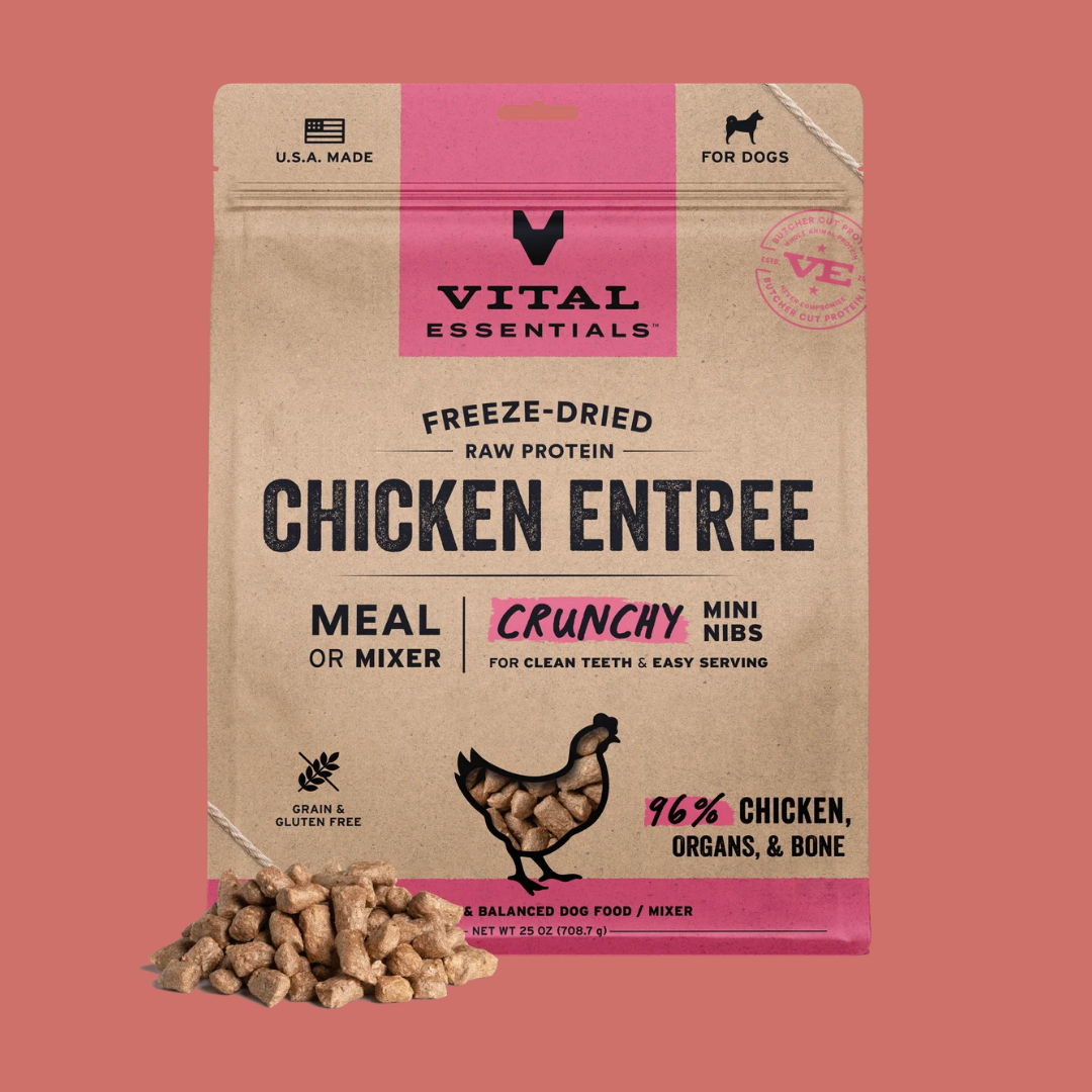 Vital Essentials 凍乾生肉狗糧｜迷你肉粒｜雞肉