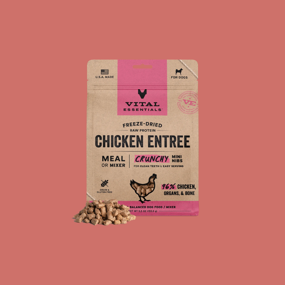 Vital Essentials 凍乾生肉狗糧｜迷你肉粒｜雞肉