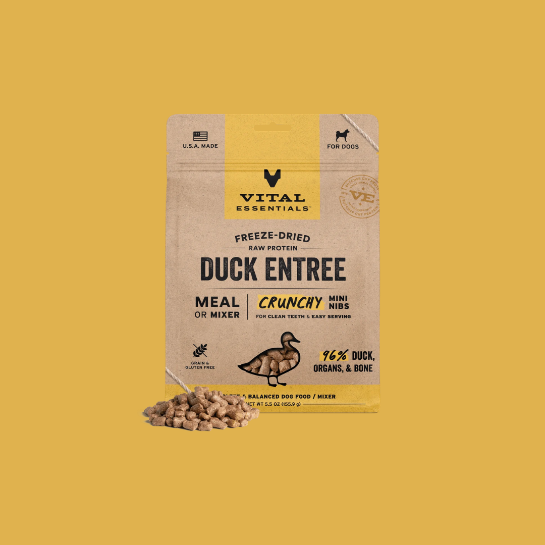 Vital Essentials 凍乾生肉狗糧｜迷你肉粒｜鴨肉