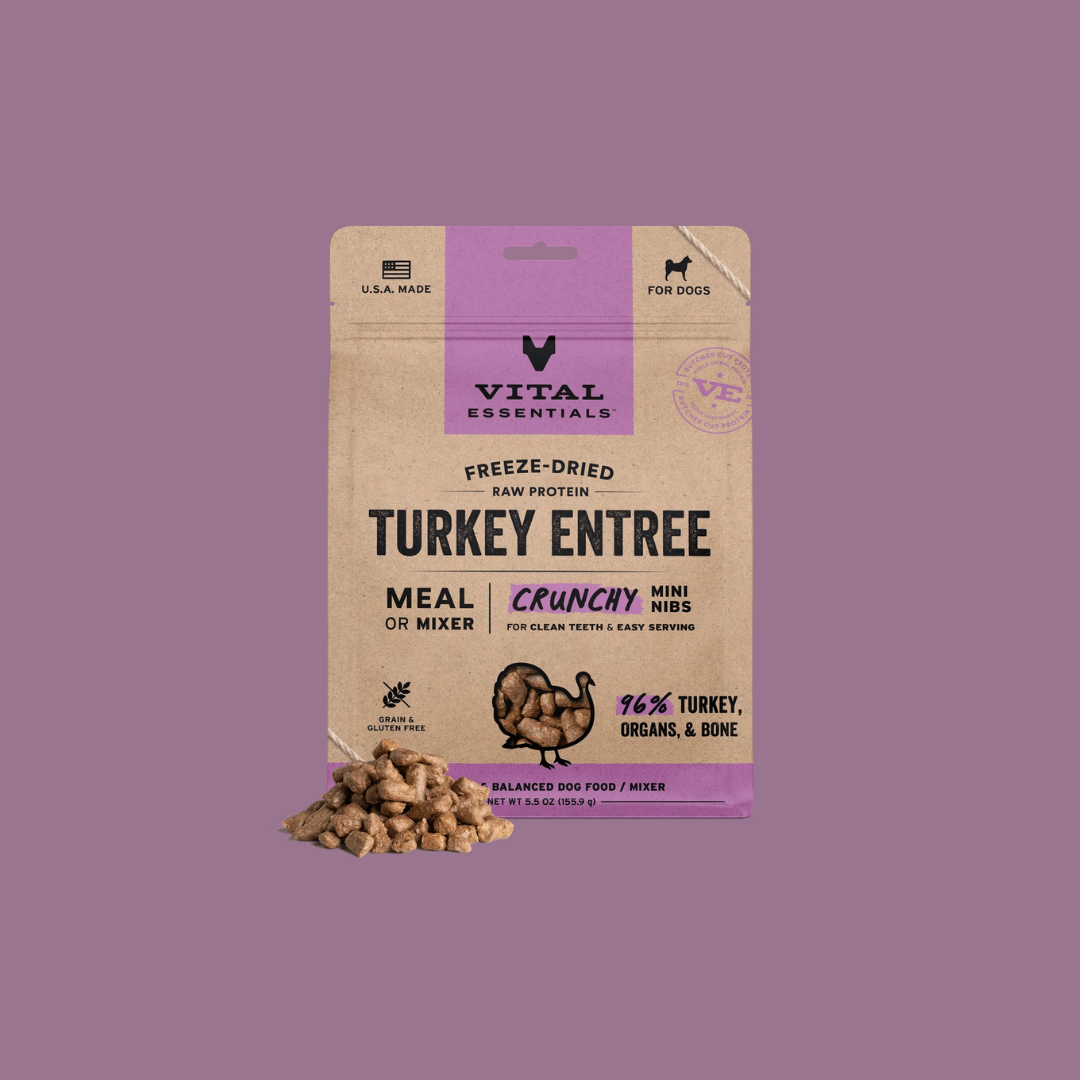 Vital Essentials 凍乾生肉狗糧｜迷你肉粒｜火雞肉