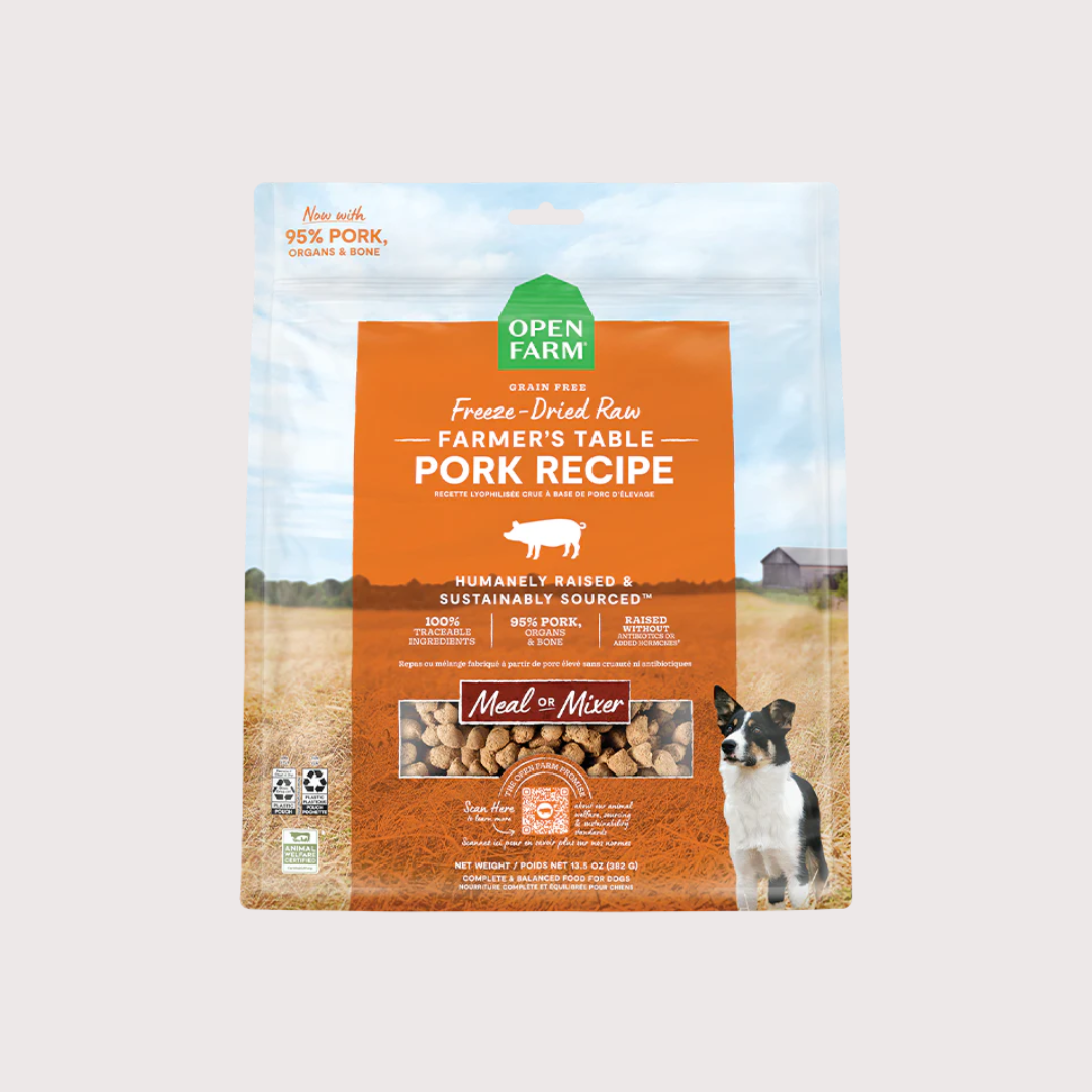 Open Farm 凍乾脫水生肉狗糧|豚肉配方