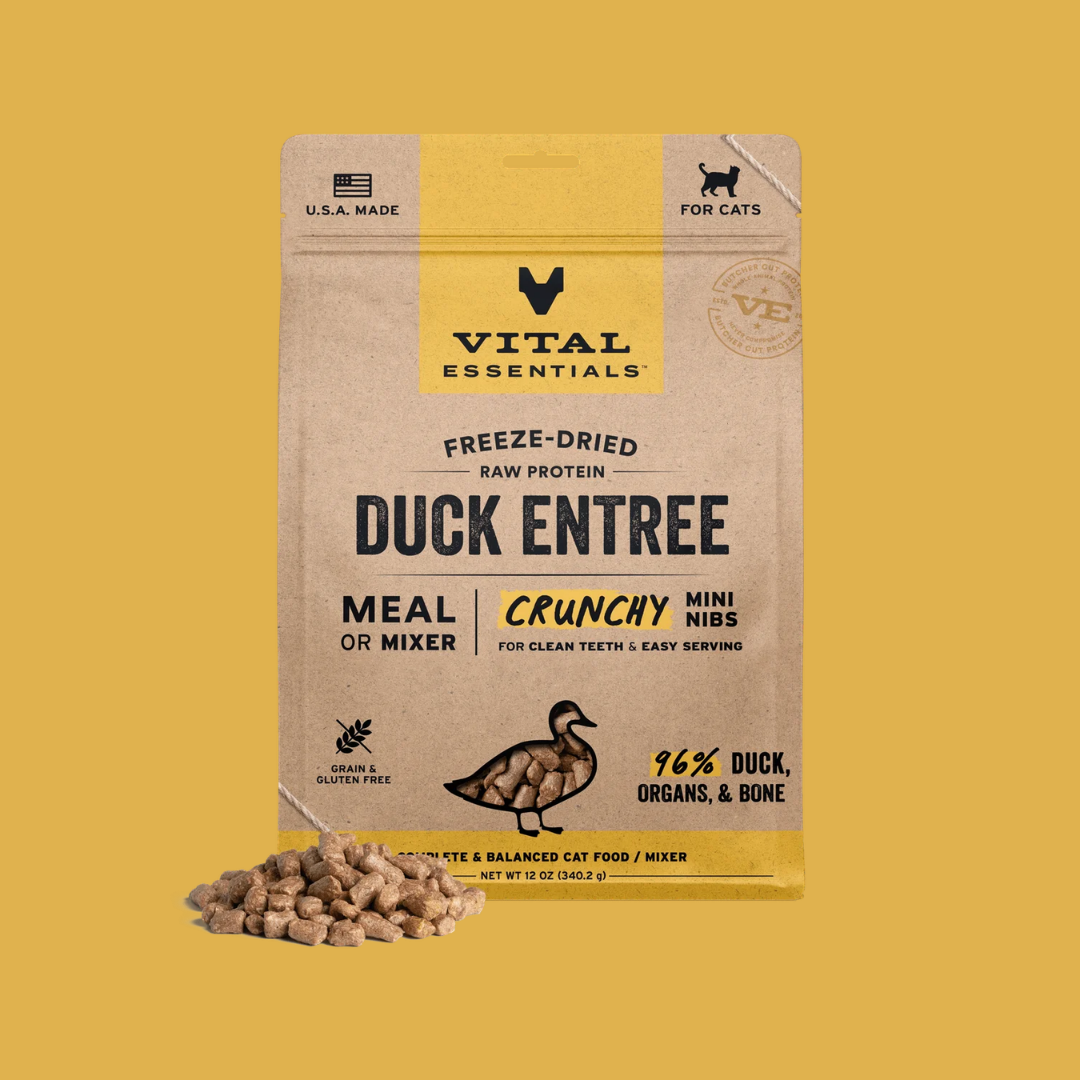 Vital Essentials 凍乾生肉貓糧｜迷你肉粒｜鴨肉
