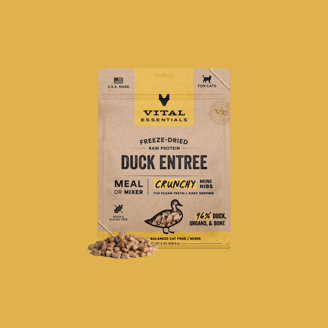 Vital Essentials 凍乾生肉貓糧｜迷你肉粒｜鴨肉