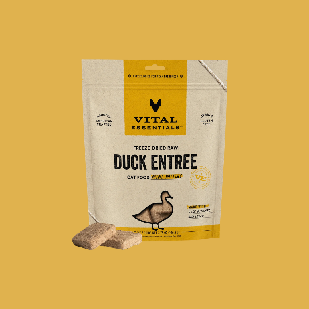Vital Essentials 凍乾生肉貓糧｜迷你肉餅｜鴨肉