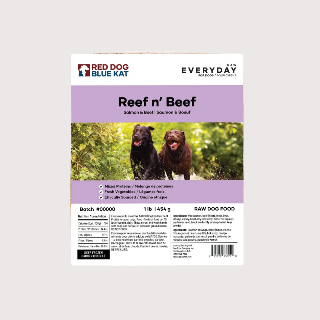 RDBK EVERYDAY 急凍生肉狗糧｜Reef n’ Beef 牛/三文魚