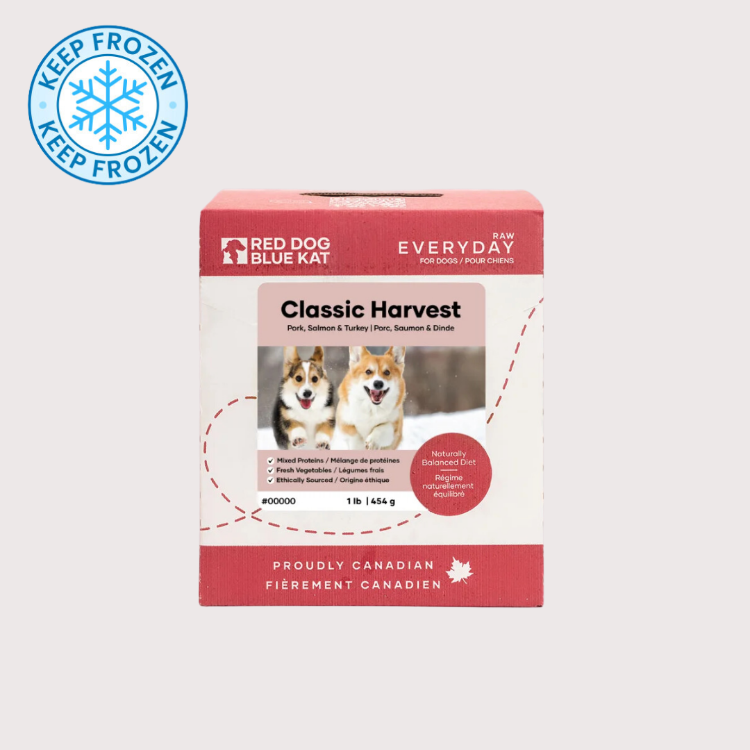 RDBK EVERYDAY 急凍生肉狗糧|Classic Harvest 豬肉/ 魚/ 火雞