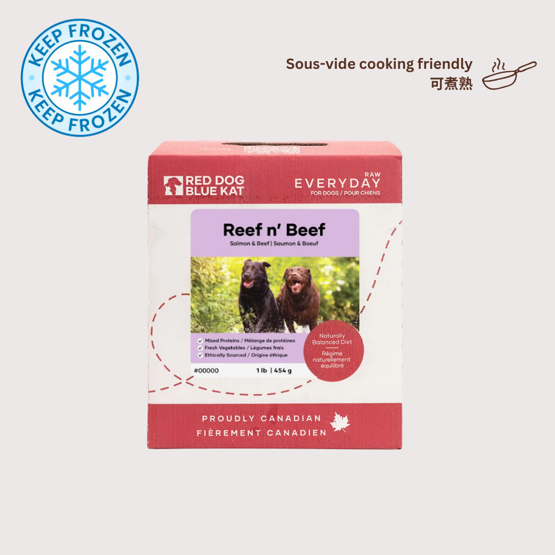 RDBK EVERYDAY 急凍生肉狗糧|Reef n’ Beef 牛/三文魚