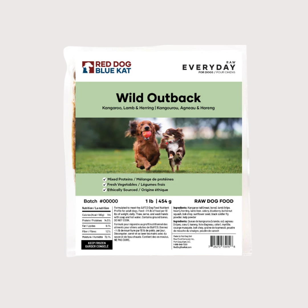 RDBK EVERYDAY 急凍生肉狗糧｜Wild Outback 袋鼠/羊/魚