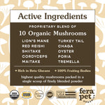 Fera Pets USDA Organic Mushroom Immune Support 有機十全蕈菇免疫調節