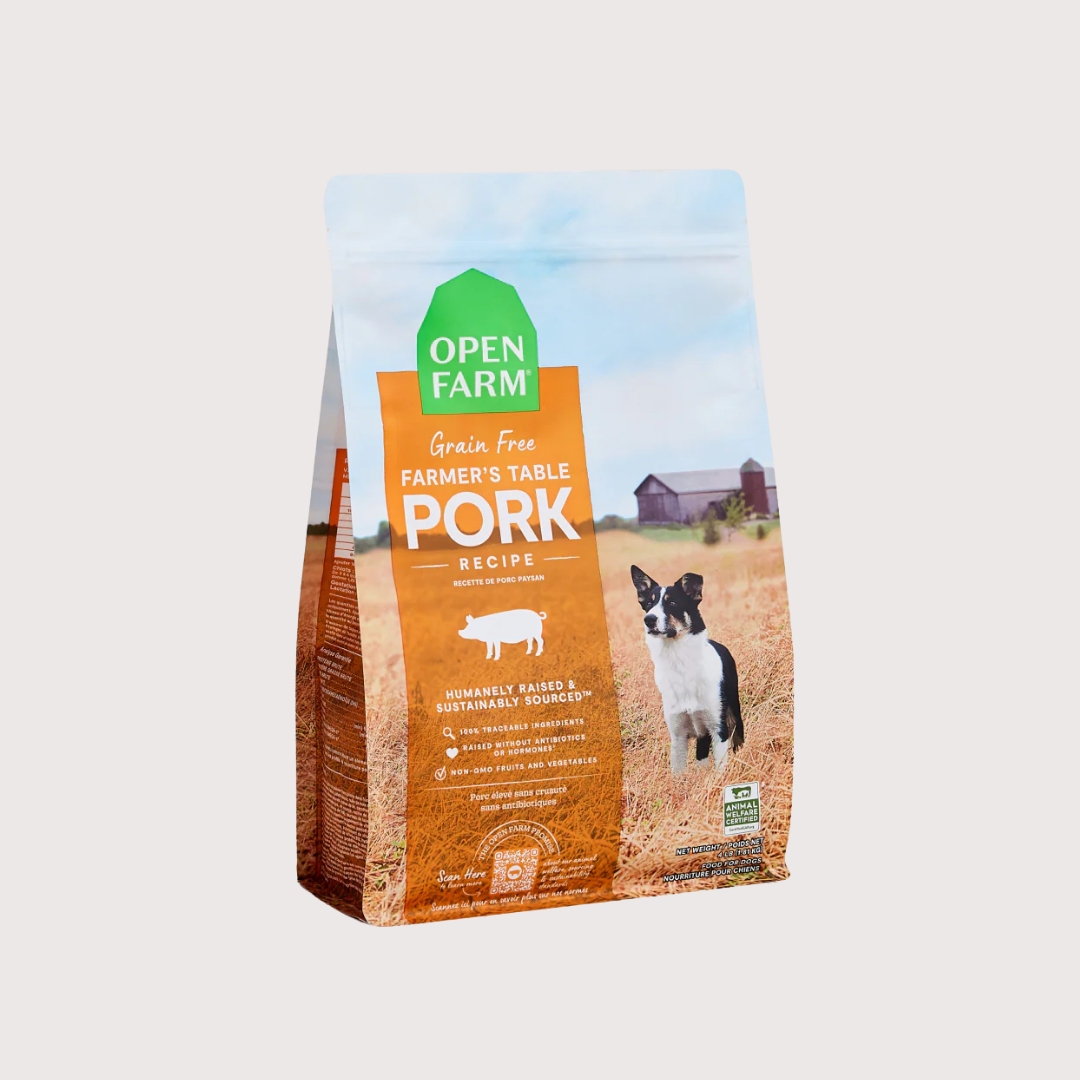 Open Farm 無穀物狗糧｜豬肉蔬菜配方 (4lb, 11lb, 22lb)