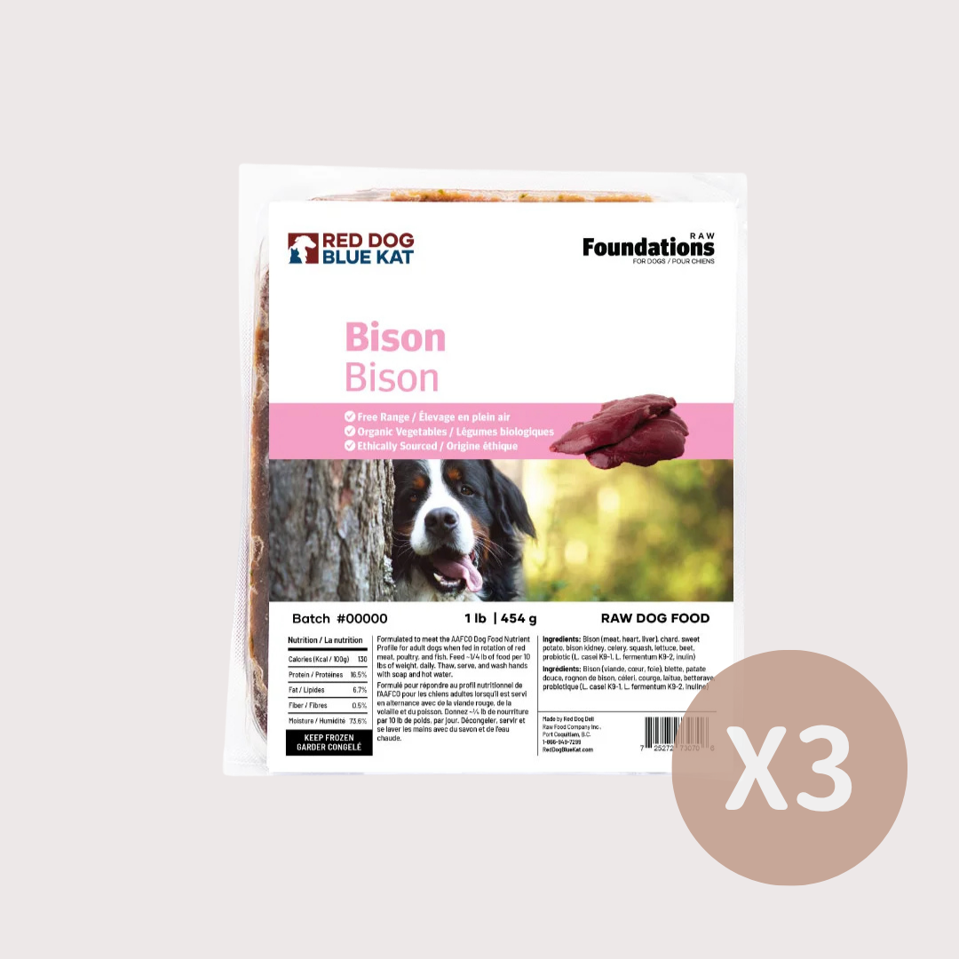 RDBK FOUNDATIONS 急凍生肉狗糧|Bison 北美野牛