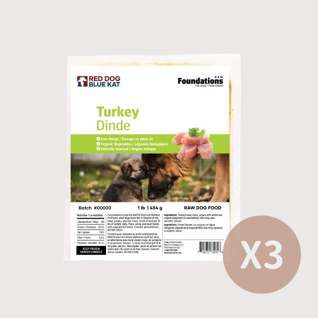 RDBK FOUNDATIONS 急凍生肉狗糧｜Turkey 火雞