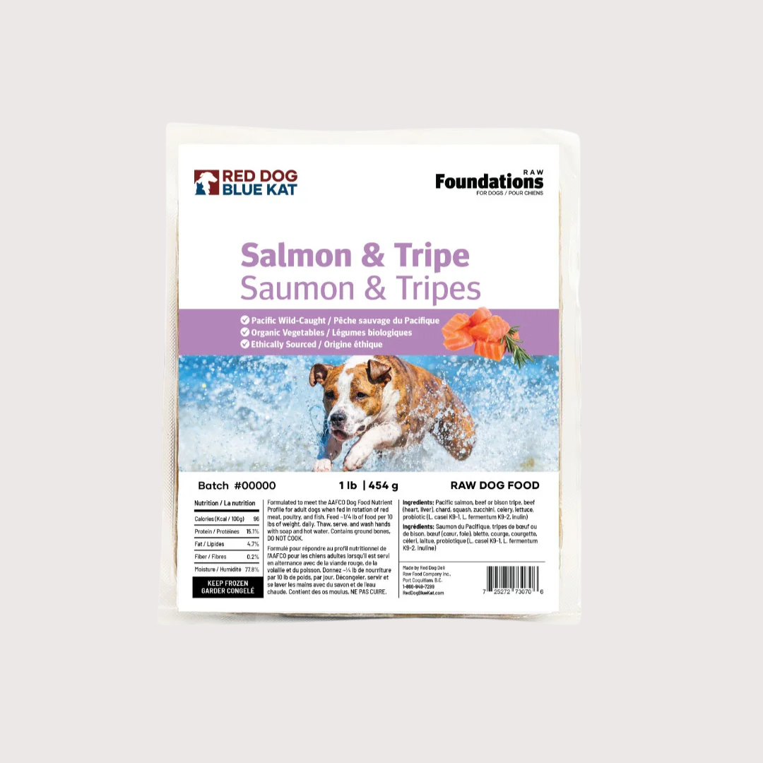 RDBK FOUNDATIONS 急凍生肉狗糧|Salmon & Tripe 三文魚 & 草胃