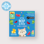 PetCubes 急凍輕煮鮮食幼貓糧｜Beef & Duck 牛肉 & 鴨肉