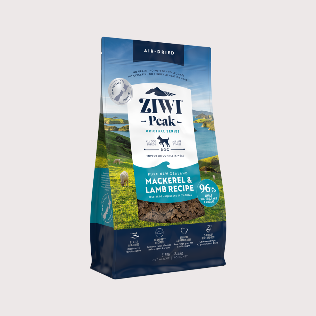 ZiwiPeak 風乾生肉狗糧|鯖魚及羊肉配方