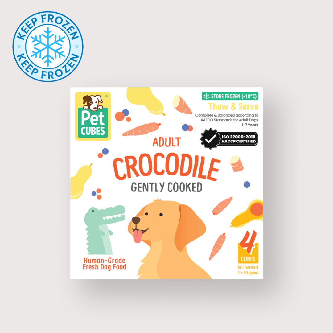 PetCubes 急凍輕煮鮮食成犬糧｜Crocodile 鱷魚