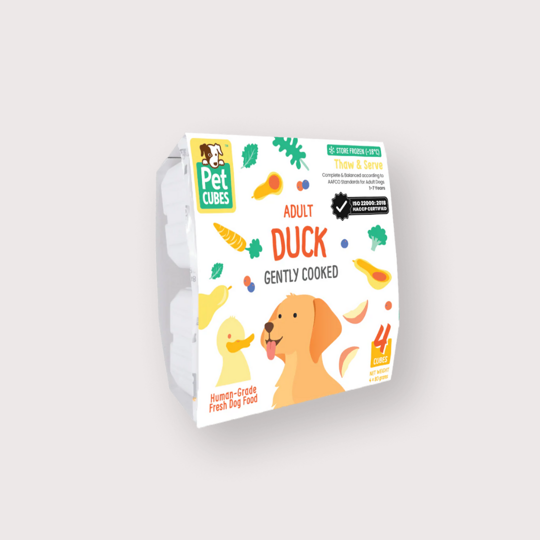PetCubes 急凍輕煮鮮食成犬糧｜Duck 鴨