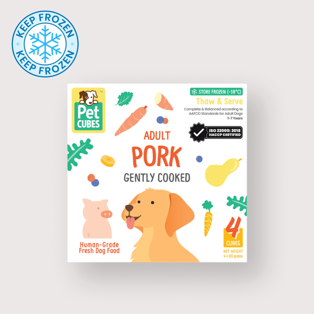 PetCubes 急凍輕煮鮮食成犬糧｜Pork 豬