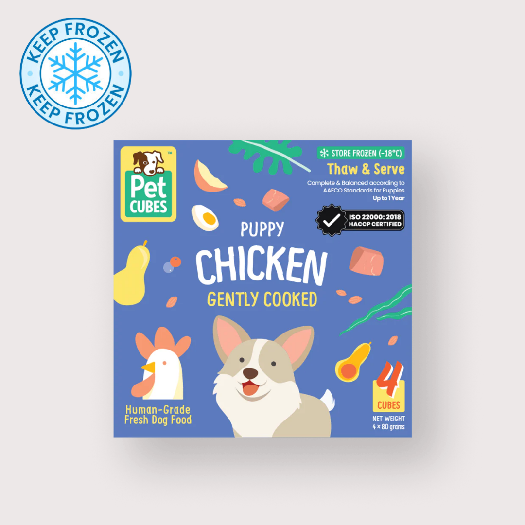 PetCubes 急凍輕煮鮮食幼狗糧｜Chicken 雞