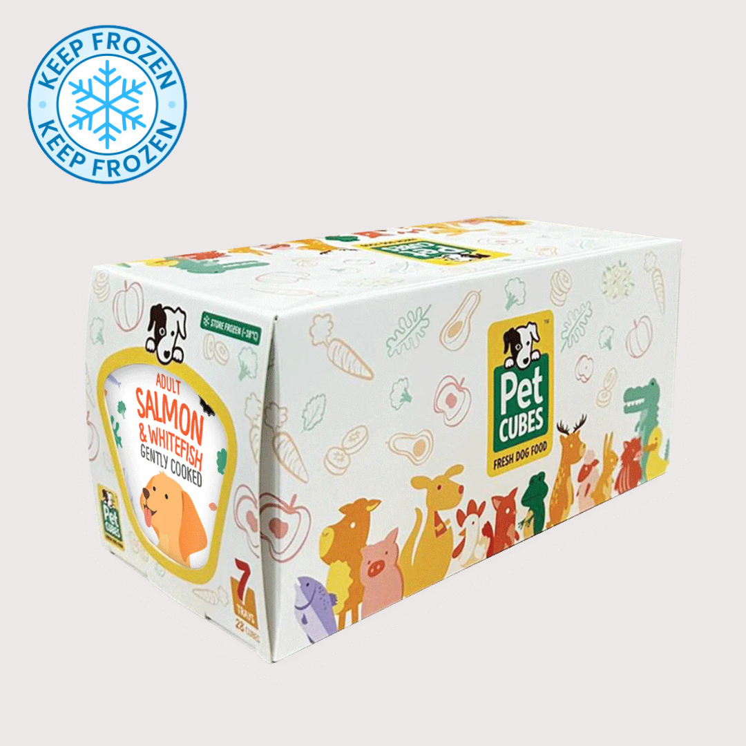 PetCubes 急凍輕煮鮮食成犬糧｜Salmon & Whitefish 三文魚 & 白魚