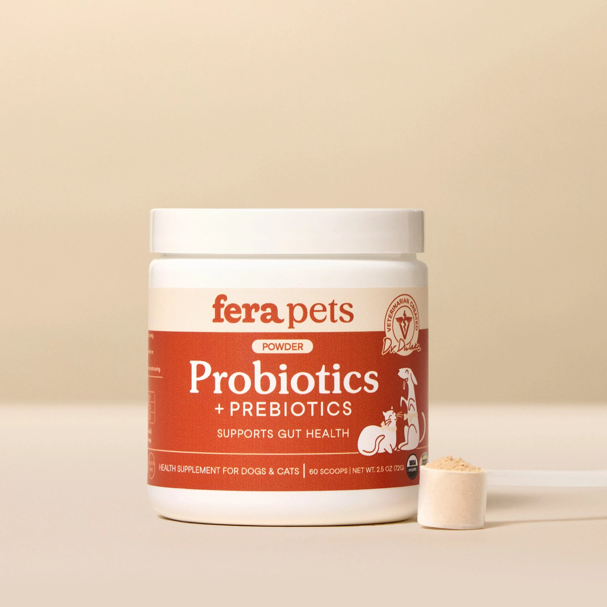 Fera Pets USDA Organic Probiotics with Prebiotics 有機益生菌及益生元