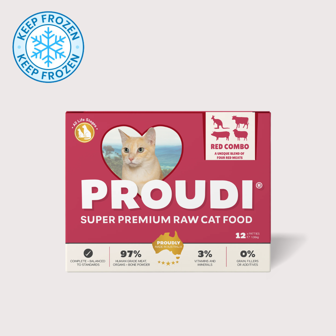 PROUDI 急凍生肉貓糧｜四寶配方 (90g x 12)