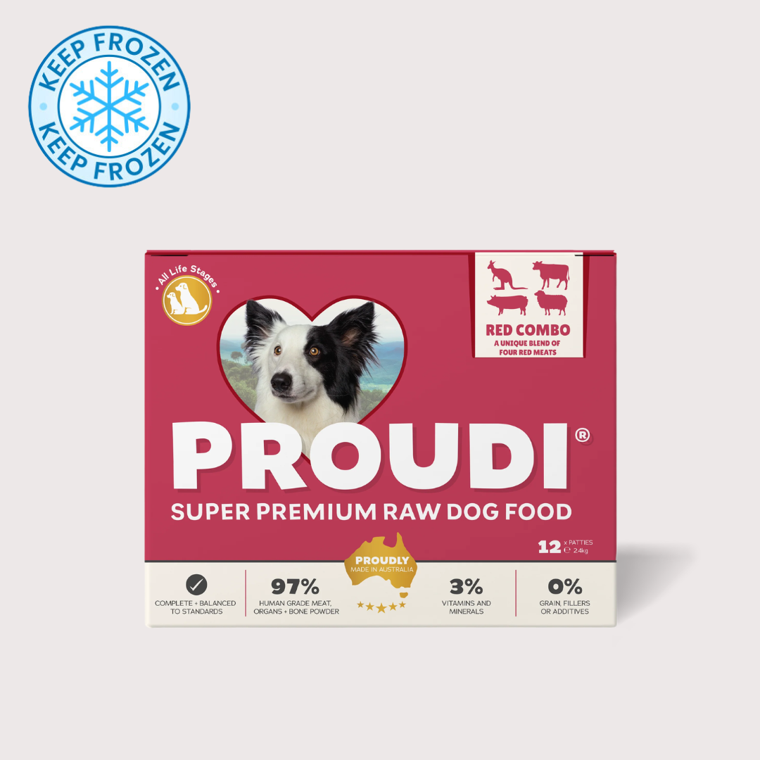PROUDI 急凍生肉狗糧｜紅肉配方 (200g x 12)