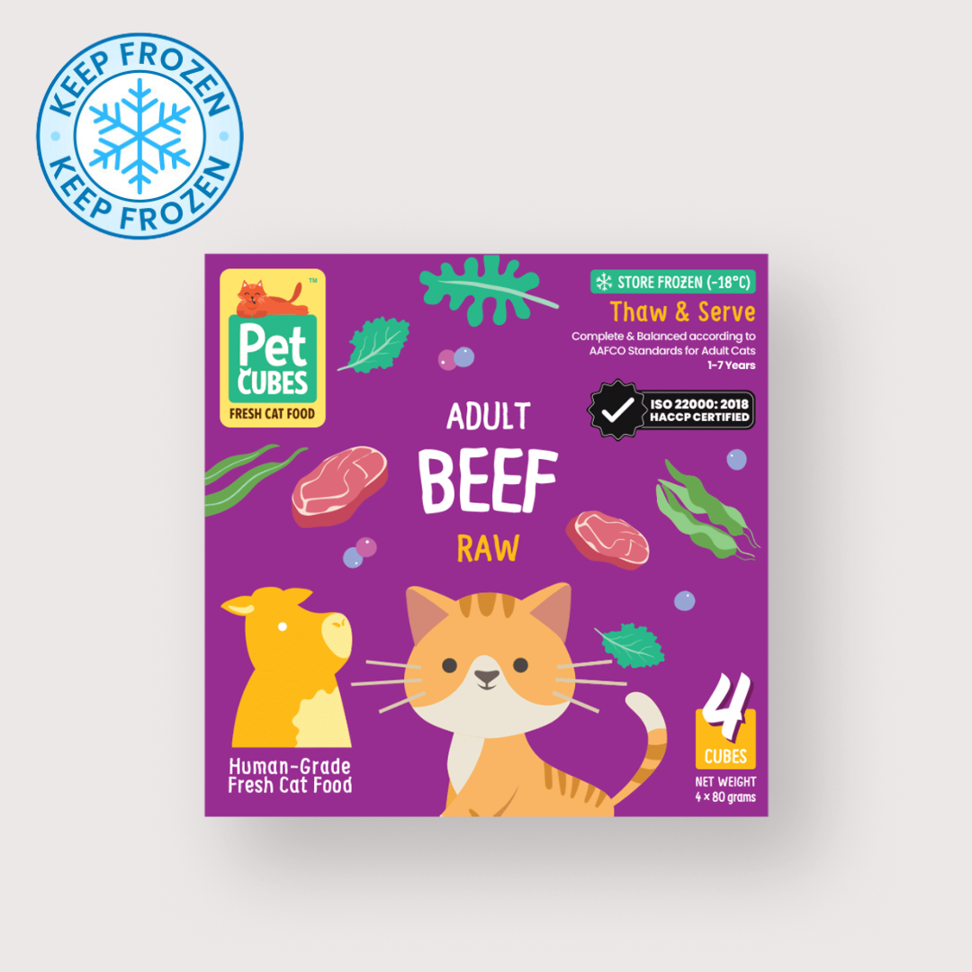 PetCubes 急凍生肉貓糧｜Beef 牛
