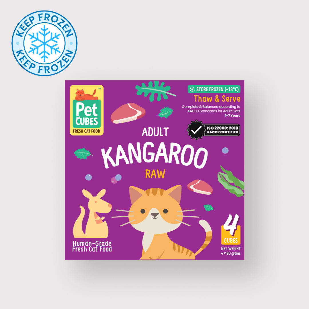 PetCubes 急凍生肉貓糧｜Kangaroo 袋鼠