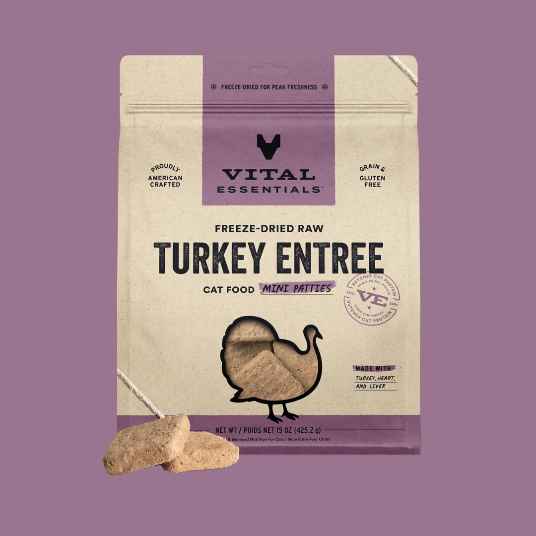 Vital Essentials 凍乾生肉貓糧｜迷你肉餅｜火雞肉