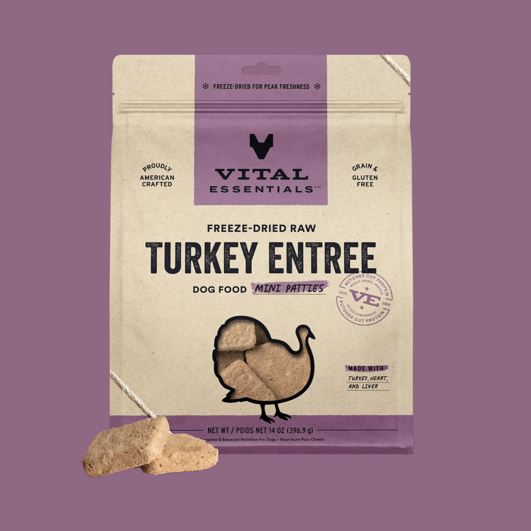 Vital Essentials 凍乾生肉狗糧｜迷你肉餅｜火雞肉