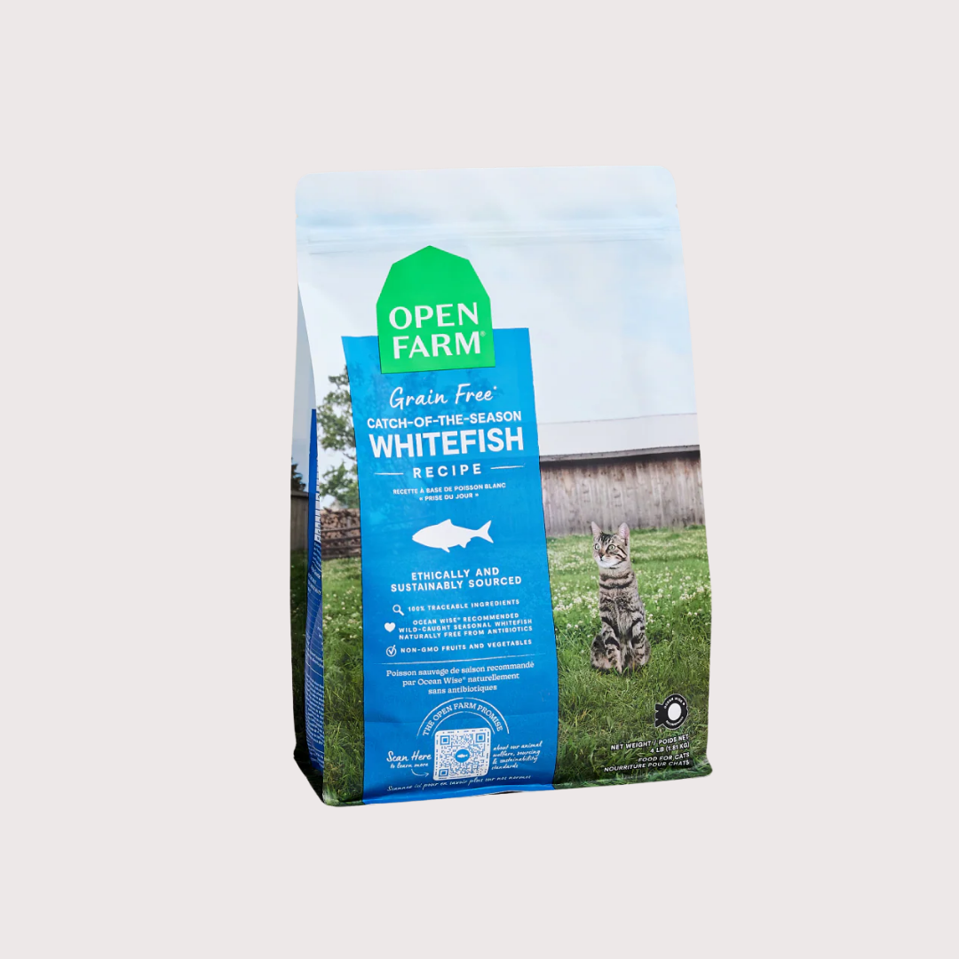 Open Farm 無穀物貓糧｜海捕時令白魚扁豆配方 (4lb, 8lb)