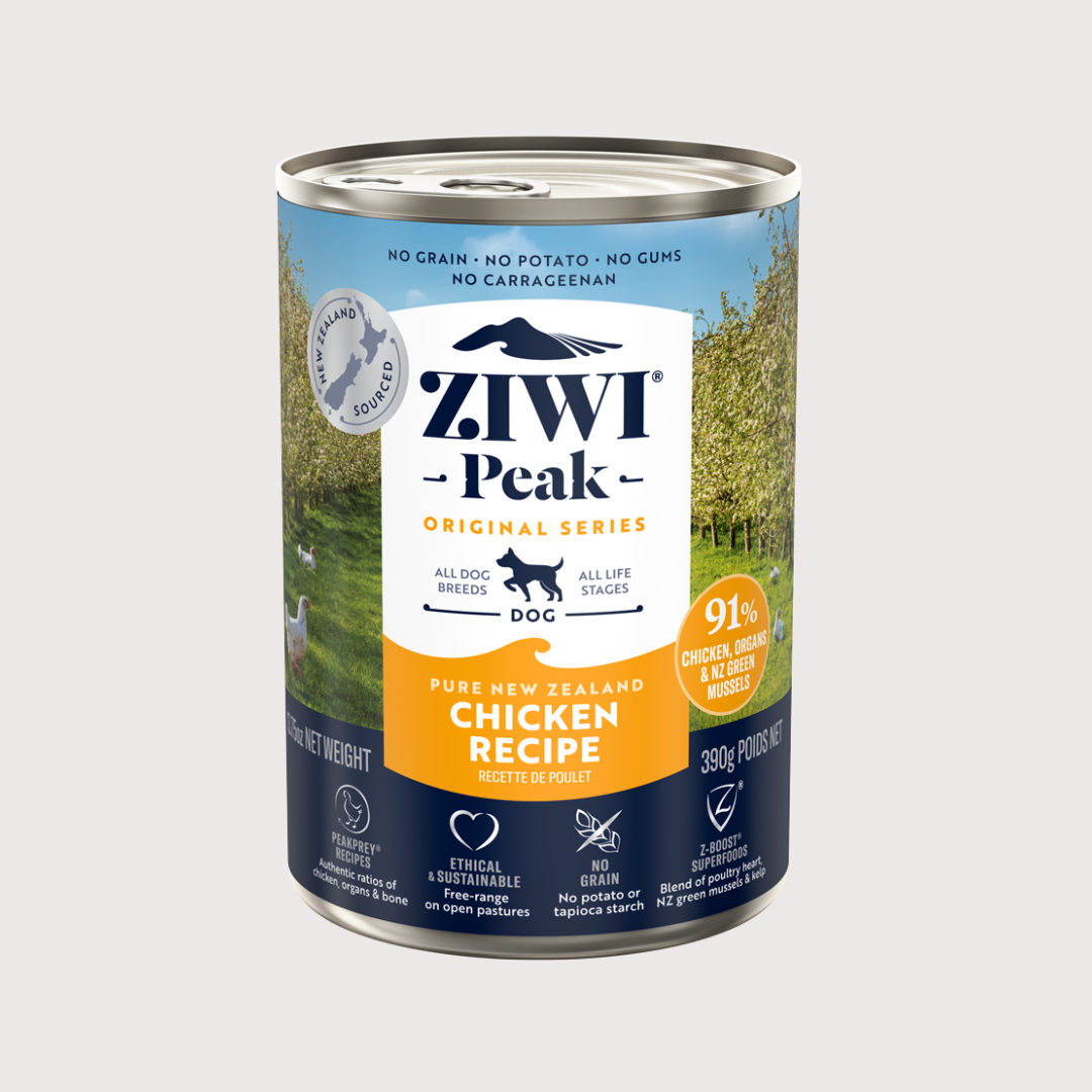 ZiwiPeak 91%鮮肉狗主食罐|放養雞配方