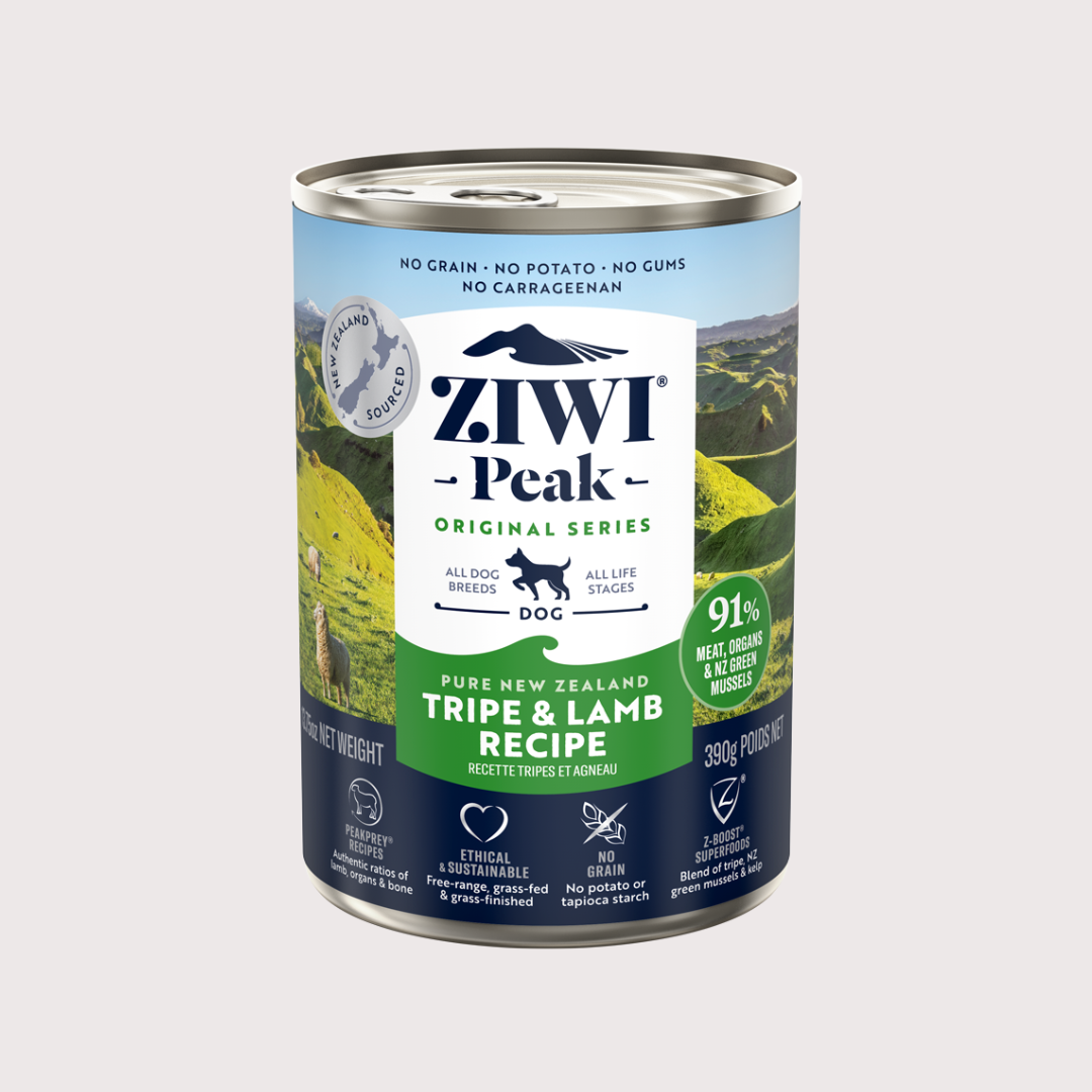 ZiwiPeak 91%鮮肉狗主食罐|草胃及羊肉配方